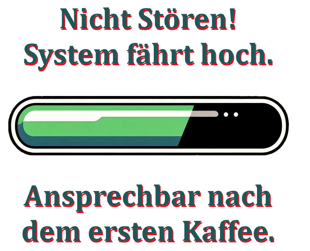 Tasse mit Ladebalken-Motiv 'System fährt hoch'